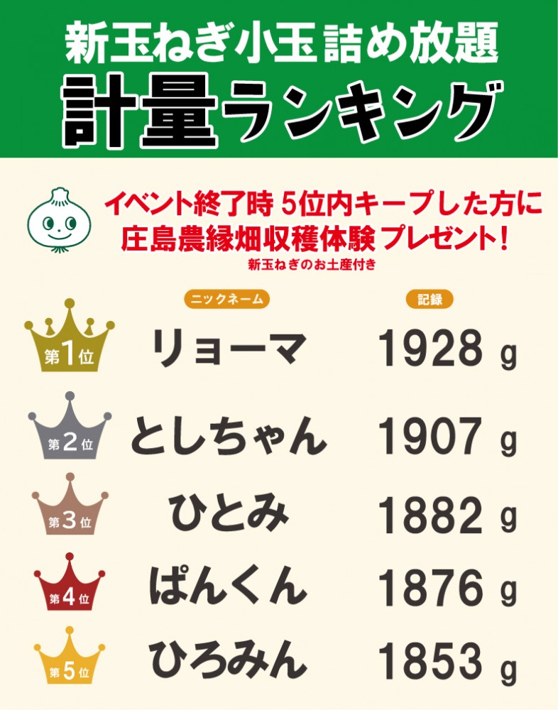 終了しました】新玉ねぎ詰め放題 | ザザ中央館